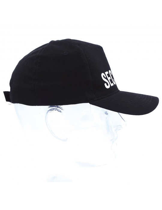 CASQUETTE NOIRE IMPRIMEE SECURITE  - 3