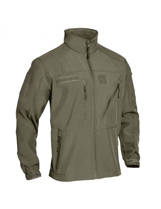 BLOUSON VERT SOFTSHELL 3 COUCHES  - 1