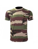TEE SHIRT MILITAIRE CAMO CE COTON BRODE