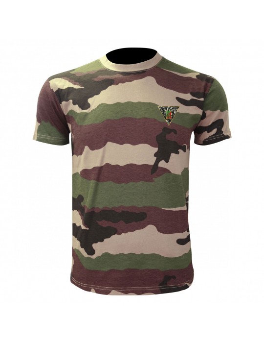 TEE SHIRT MILITAIRE CAMO CE COTON BRODE  - 3