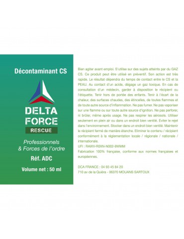 Spray décontaminant de première urgence  - 2