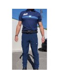 PANTALON INTERVENTION LEGER MAT BLEU FITTE POLICE MUNICIPALE