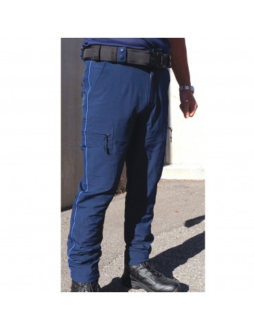 PANTALON INTERVENTION LEGER MAT BLEU FITTE POLICE MUNICIPALE  - 2