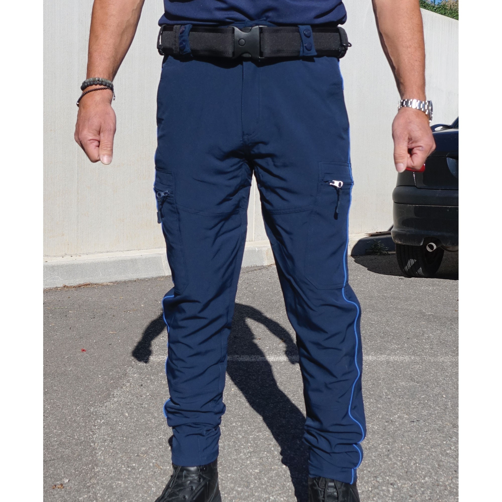PANTALON INTERVENTION LEGER MAT BLEU FITTE POLICE MUNICIPALE  - 3 PANTALON INTERVENTION LEGER MAT BLEU FITTE POLICE MUNICIPALE  - 3