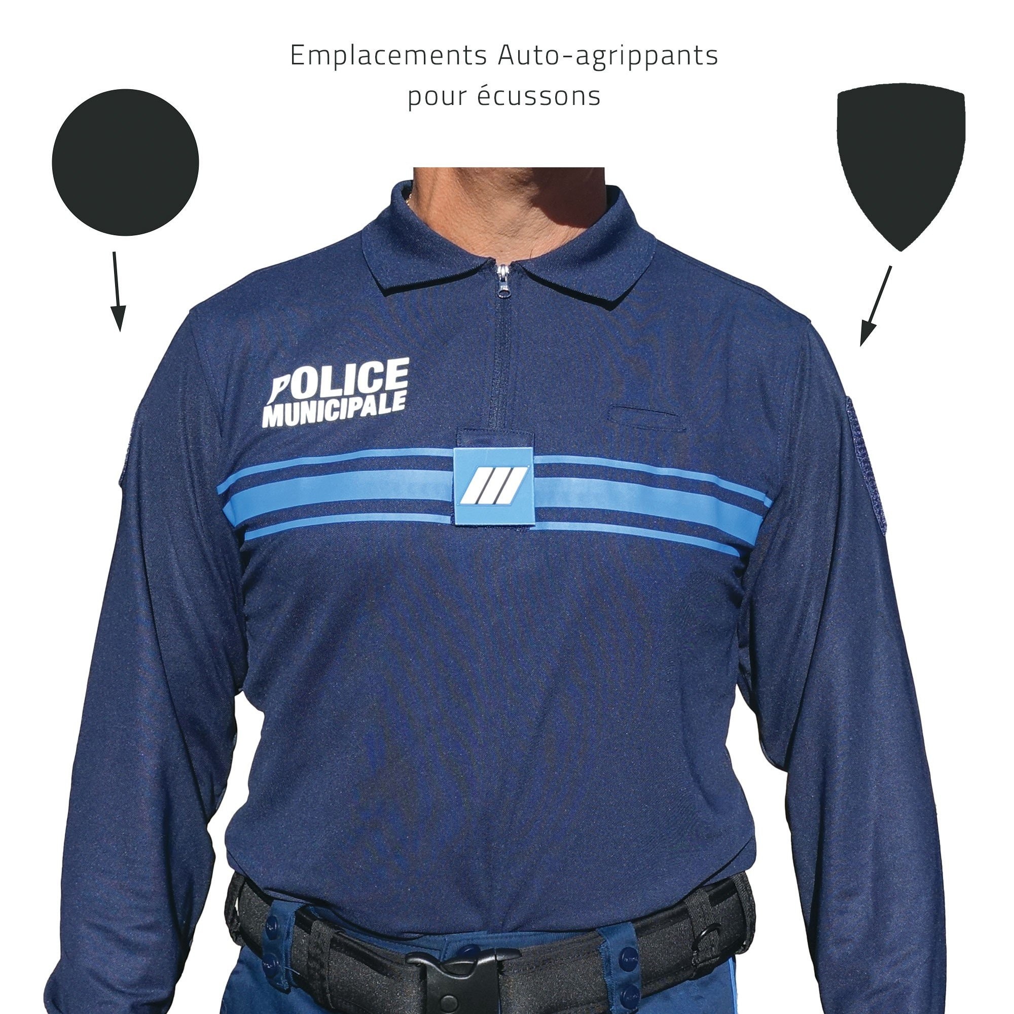 Polo Police Municipale manches longues Cooldry®  - 4 Polo Police Municipale manches longues Cooldry®  - 4