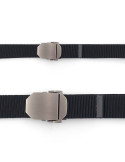 CEINTURE SANGLE NOIRE BOUCLE METAL