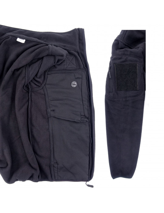 BLOUSON POLAIRE NOIR FITTE