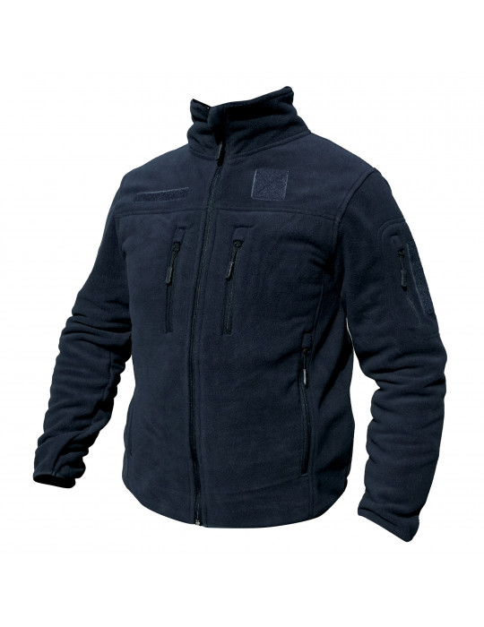 BLOUSON POLAIRE BLEU MARINE FITTE