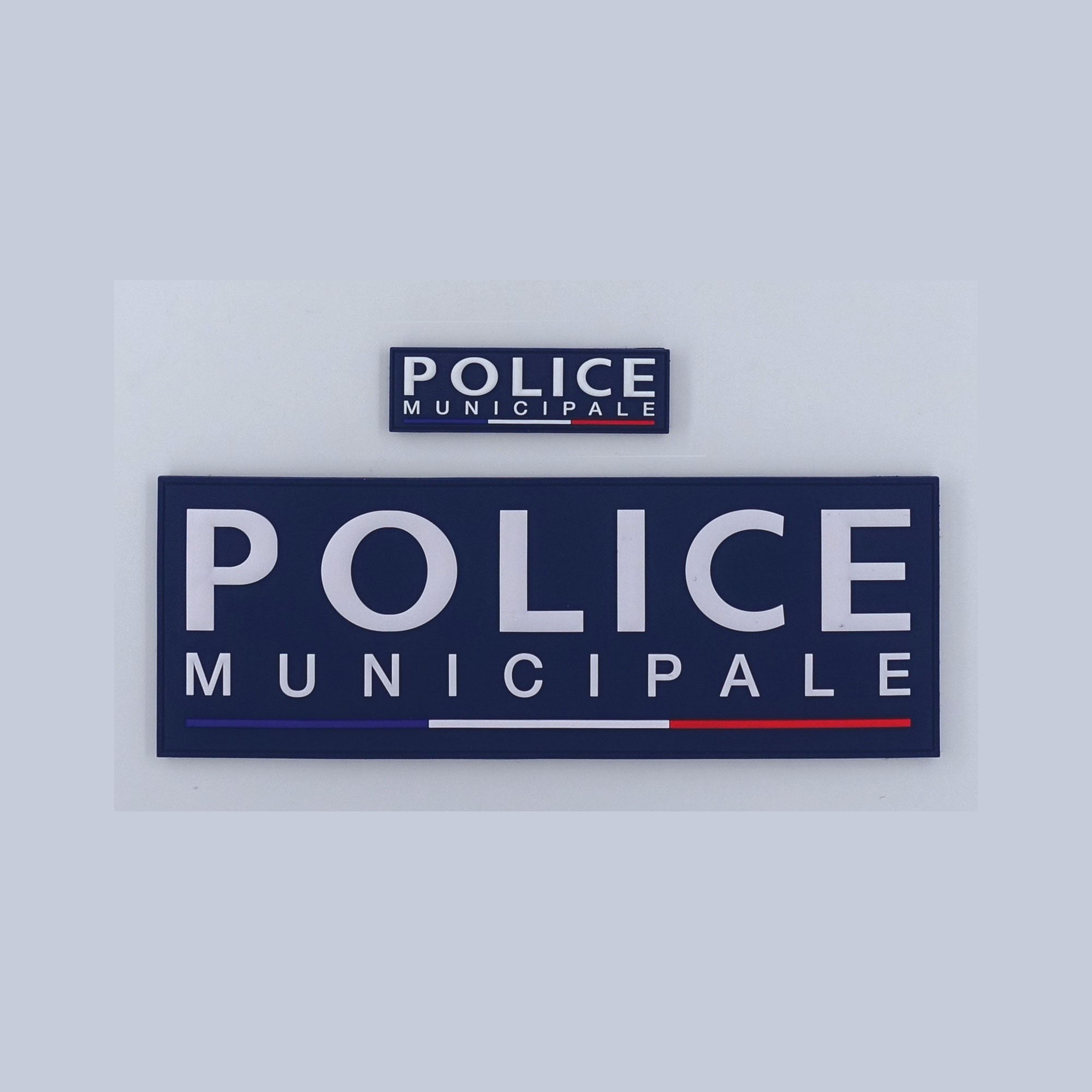 Bandeau d’identification souple Rubber haute densité  Police Municipale Bandeau d’identification souple Rubber haute densité  Police Municipale