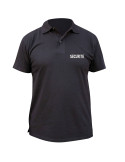 POLO NOIR BRODE SECURITE