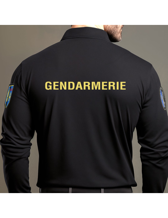 polo Gendarmerie mobile manche longue