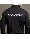 Polo noir Gendarmerie départementale Polo noir Gendarmerie départementale