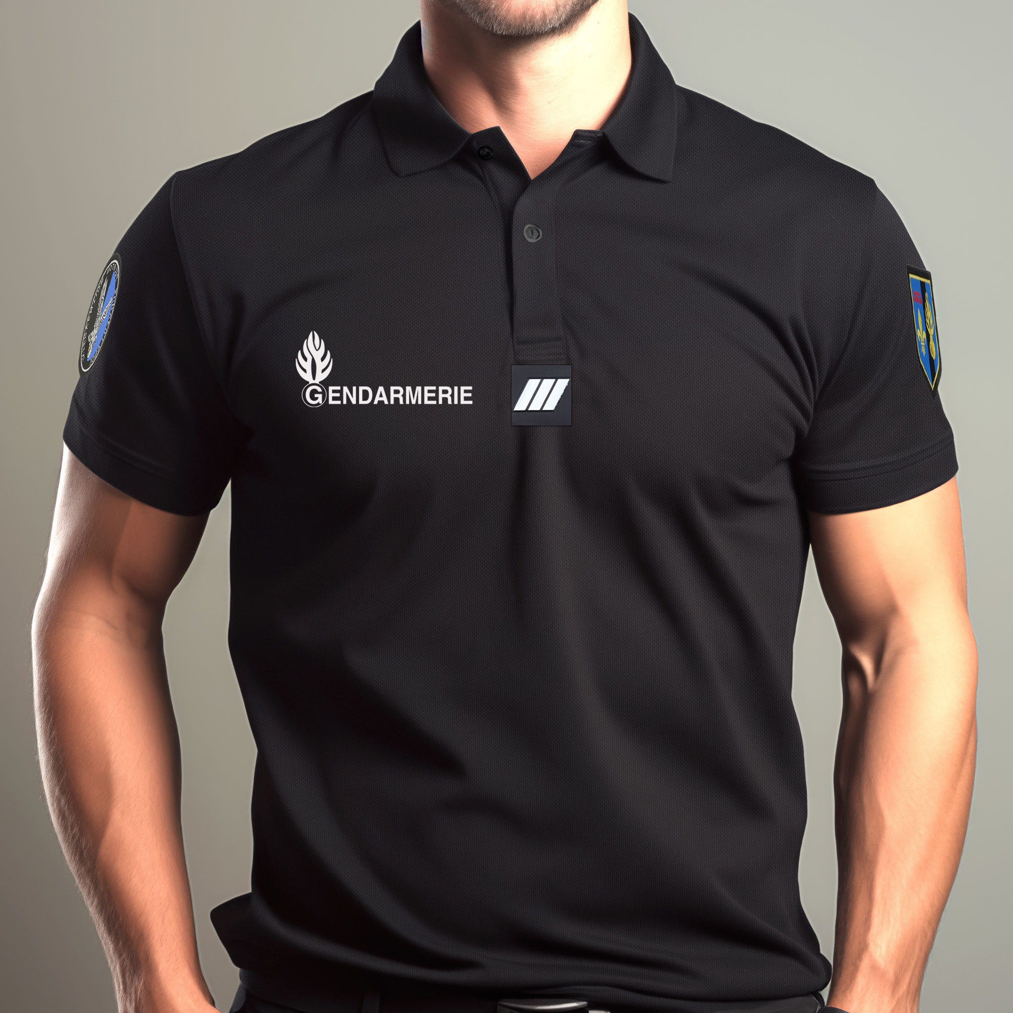 Polo Gendarmerie noir Polo Gendarmerie noir