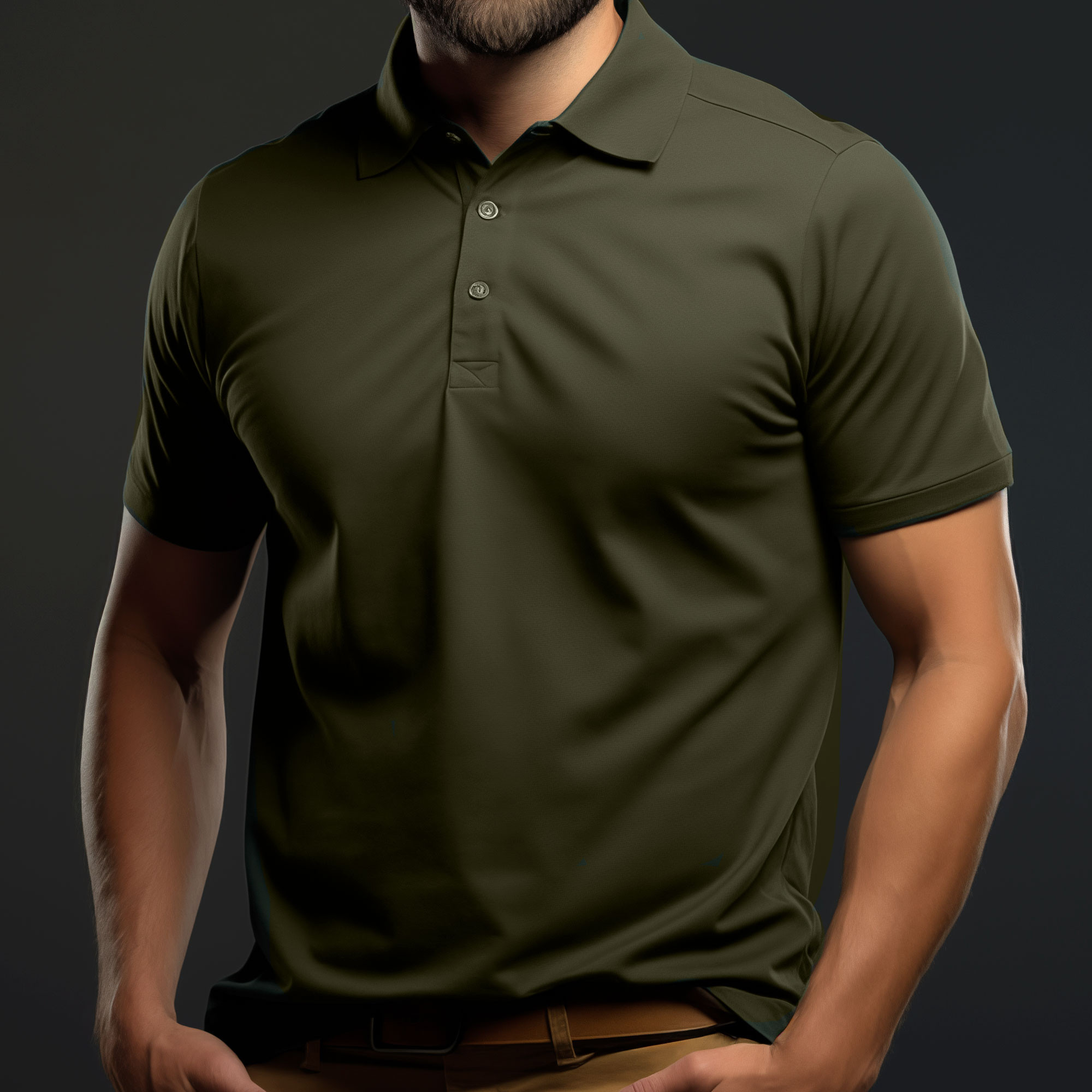 polo vert armée coton polo vert armée coton