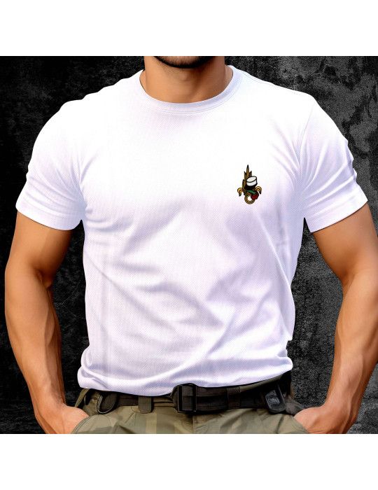 tshirt blanc brodé Légion étrangère