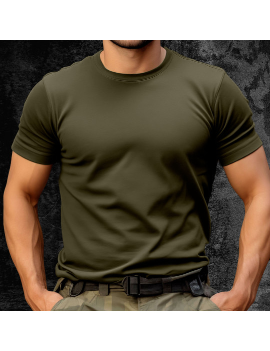 tshirt vert armée mesh manches courtes