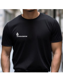 Tshirt noir manches courtes imprimé Gendarmerie
