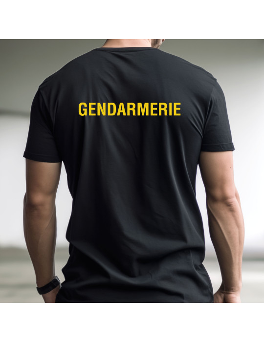 tshirt noir Gendarmerie