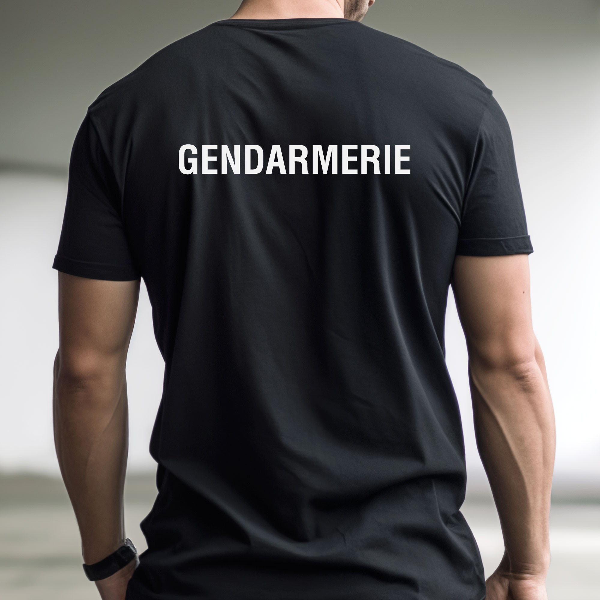 tshirt noir Gendarmerie Départementale tshirt noir Gendarmerie Départementale