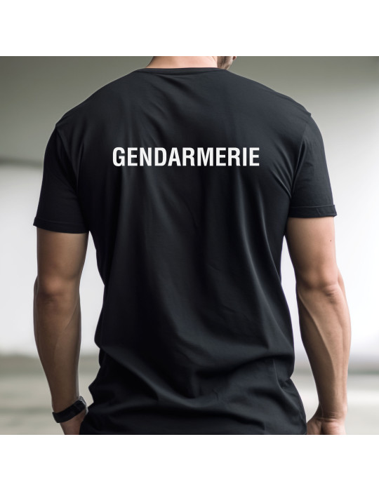 tshirt noir Gendarmerie Départementale