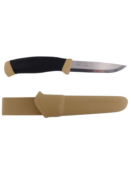 Couteau Companion Morakniv manche noir et sable