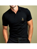 POLO NOIR MC IMPRIME LEGION