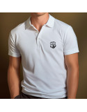 POLO BLANC MC IMPRIME TDM