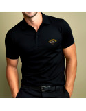 POLO NOIR BRODE PARA