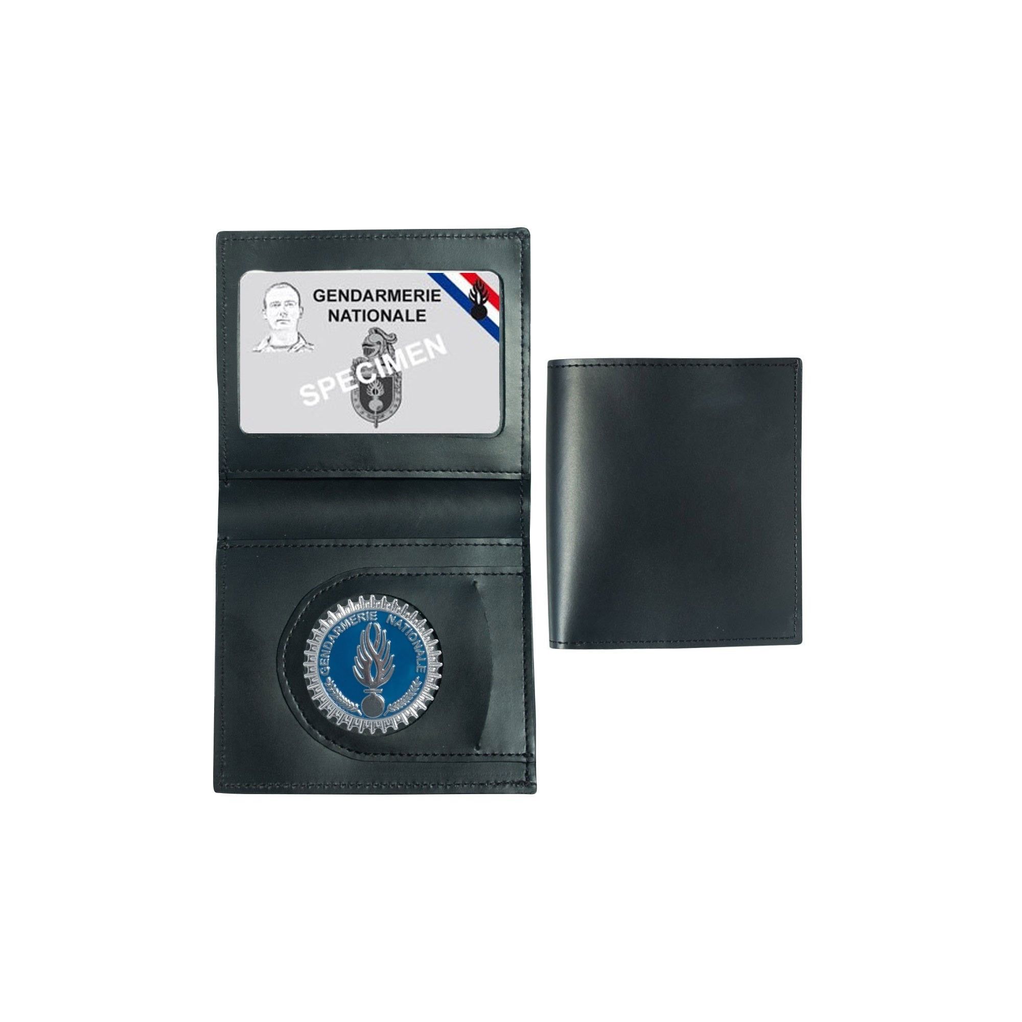 Porte carte Gendarmerie cuir format CB