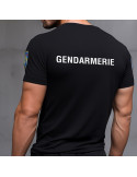tshirt noir Gendarmerie grade, écusson tshirt noir Gendarmerie grade, écusson