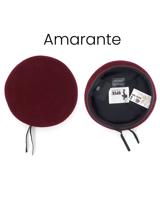 Béret militaire Amarante