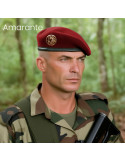 Beret militaire amarante Beret militaire amarante