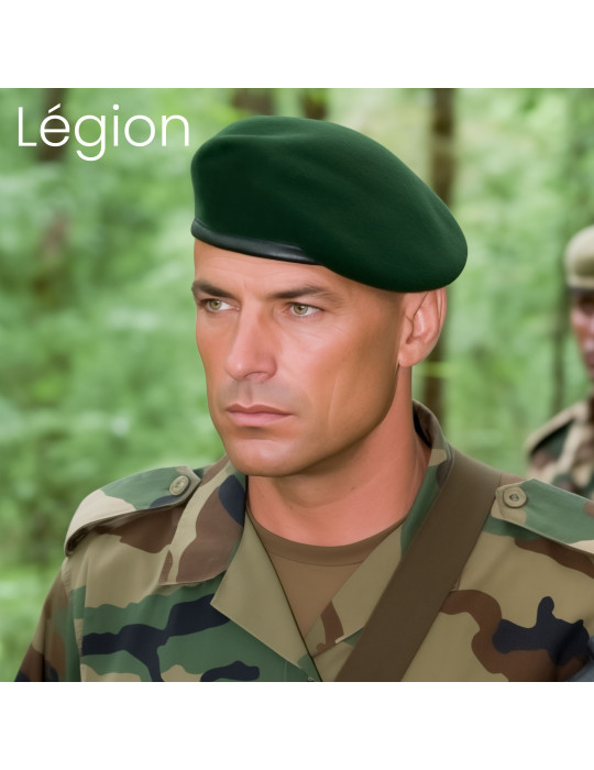 Beret militaire vert Légion étrangère