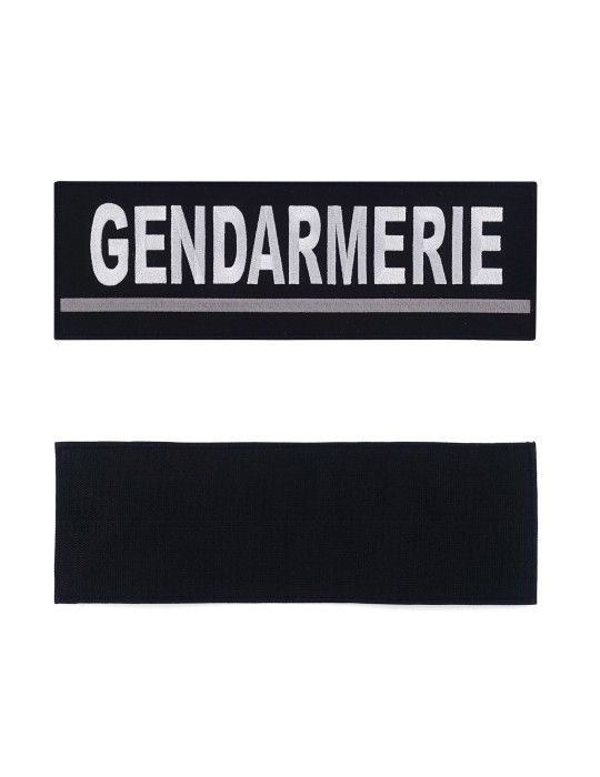 Bandeau d'identification Gendarmerie brodé bande grise