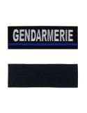 Bandeau d'identification Gendarmerie brodé bande bleue Bandeau d'identification Gendarmerie brodé bande bleue