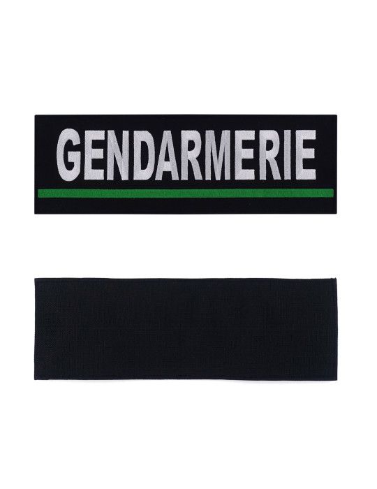 Bandeau d'identification Gendarmerie brodé bande verte