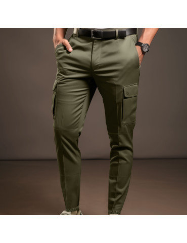 Pantalon F2 kaki poches cargo