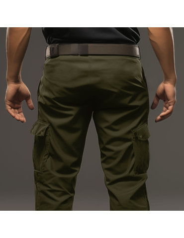 Pantalon F2 kaki poches cargo