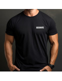 Tshirt noir imprimé Sécurité
