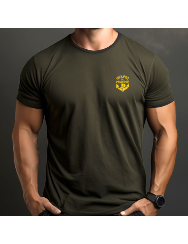 Tshirt vert armée imprimé TDM