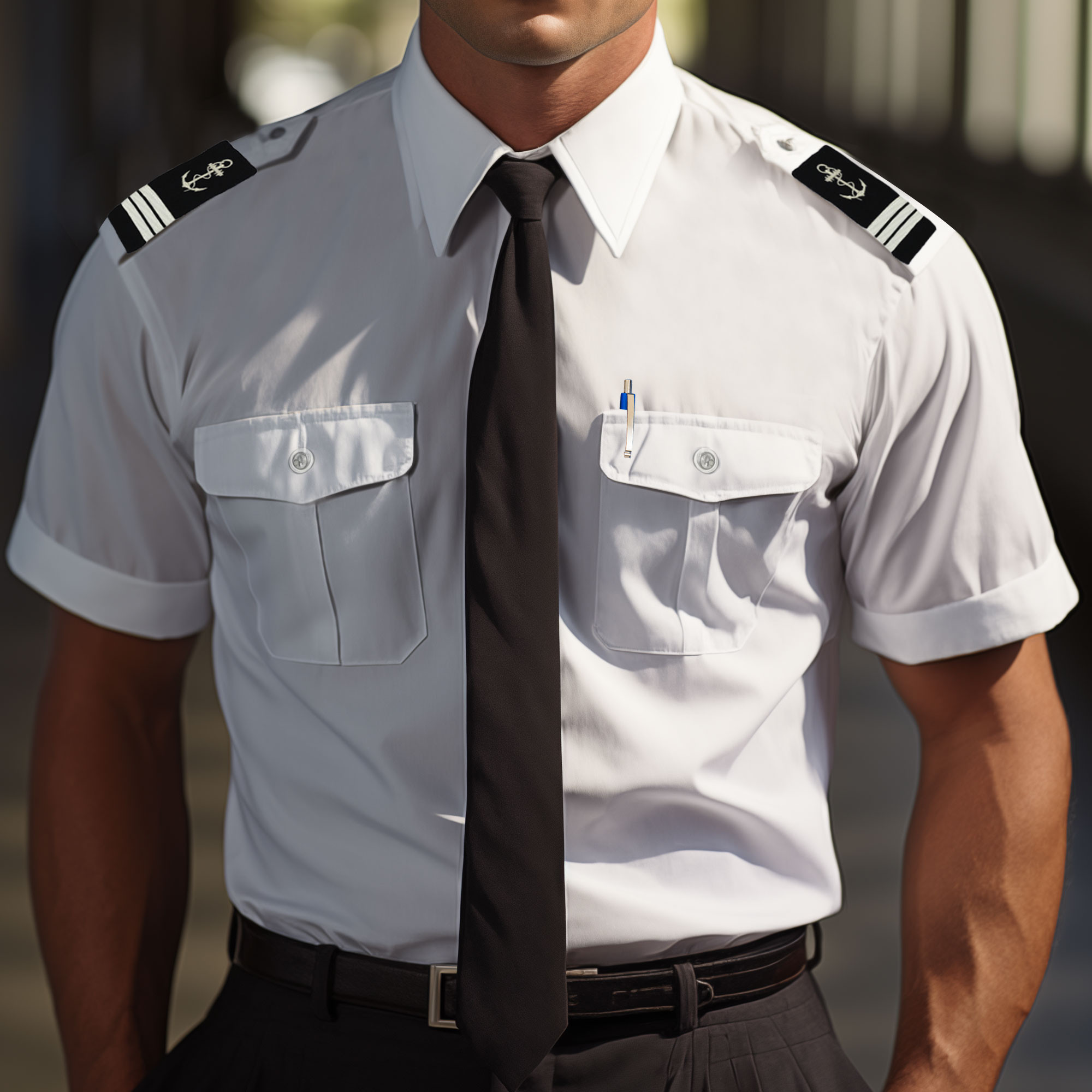 Chemise blanche Marine nationale manches courtes Chemise blanche Marine nationale manches courtes
