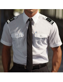 Chemise blanche Marine nationale manches courtes Chemise blanche Marine nationale manches courtes