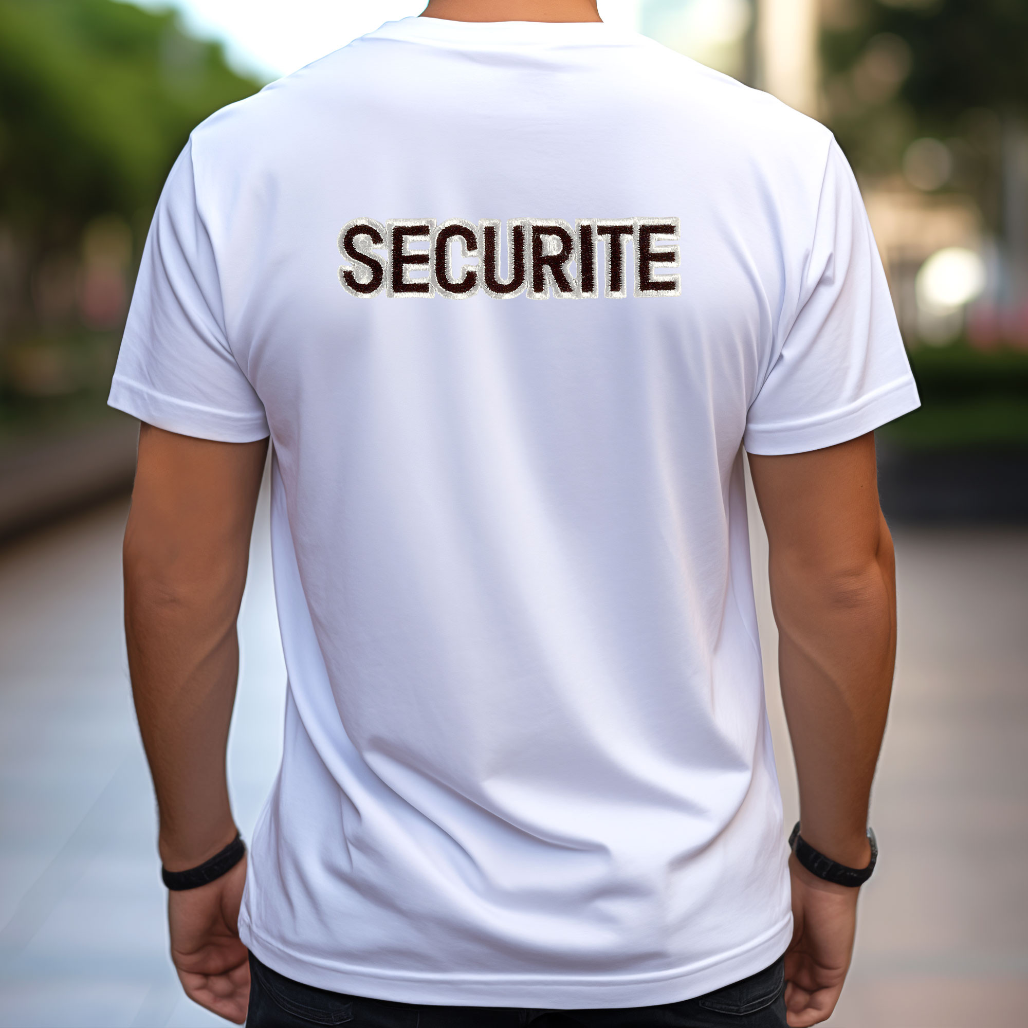 Tshirt blanc Sécurité Tshirt blanc Sécurité