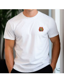 Tshirt blanc broderie Sapeur Pompier Tshirt blanc broderie Sapeur Pompier