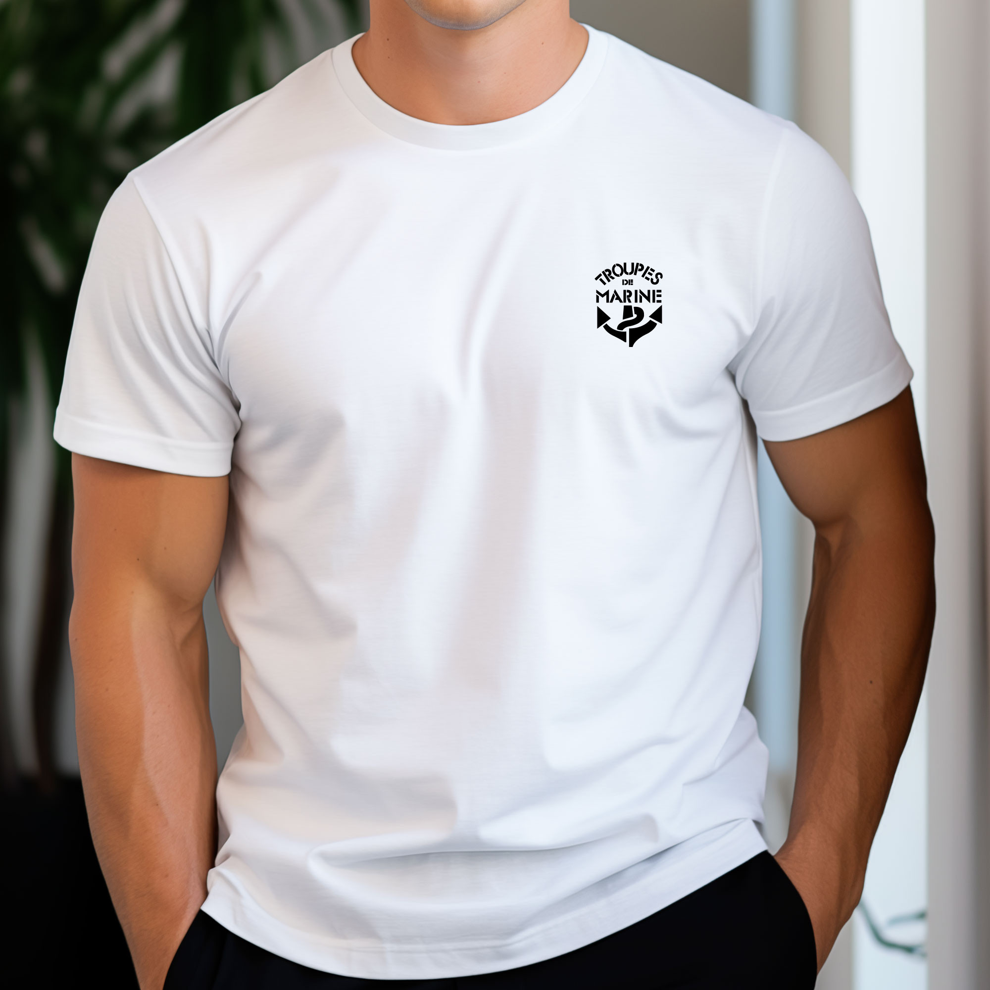 Tshirt blanc marquage TDM Tshirt blanc marquage TDM
