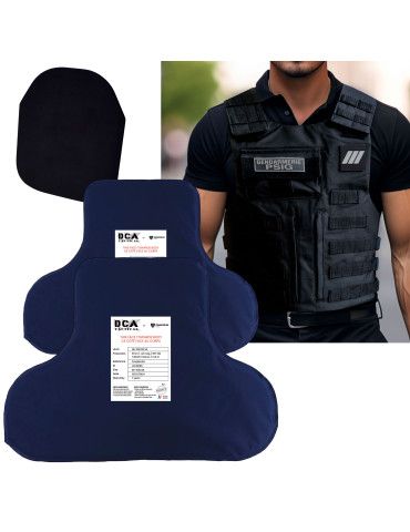 Pack incluant 2 Plaques balistiques  + plaque Trauma + Housse de gilet pare-balles HFTGP2