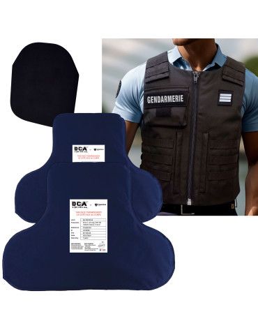 Pack incluant 2 Plaques balistiques  + plaque Trauma + Housse de gilet pare-balles HFTGPRAID