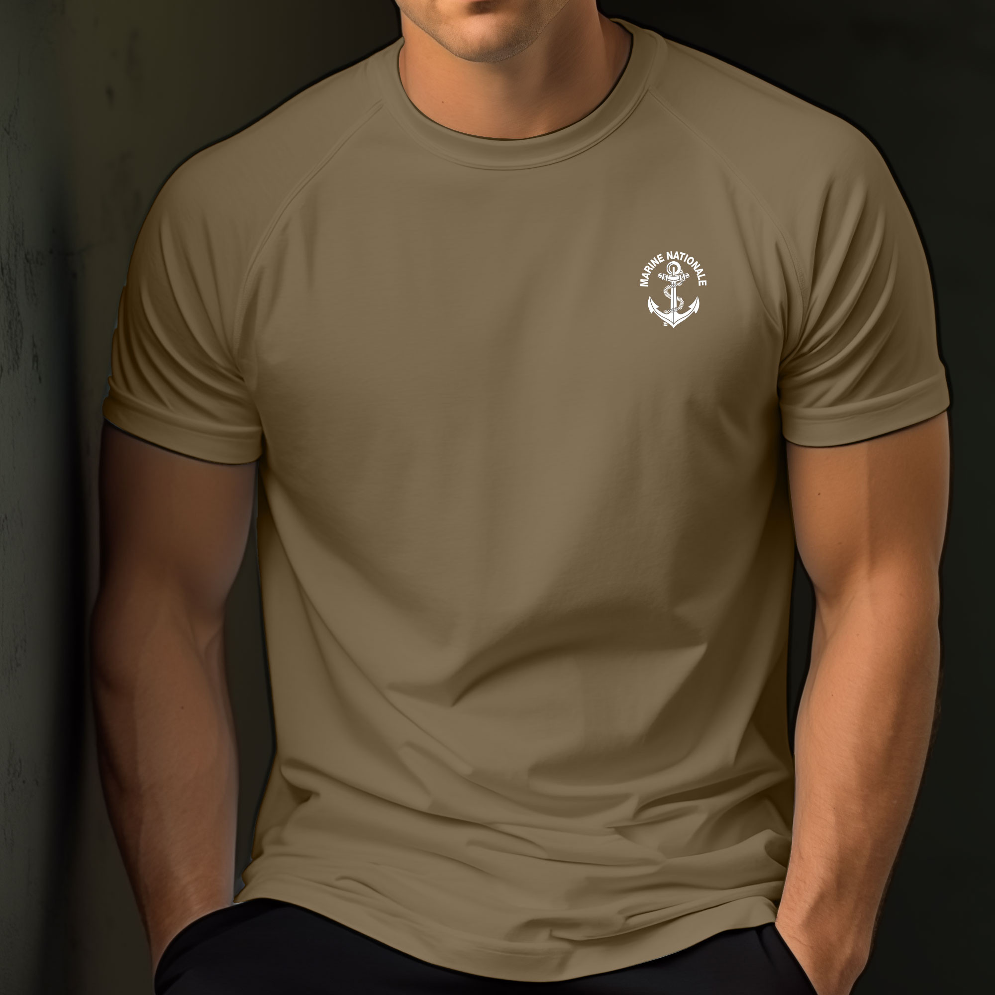 Tshirt coyote Marine Nationale Tshirt coyote Marine Nationale