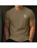 TEE SHIRT FELIN COYOTE COTON SERIGRAPHIE MARINE NATIONALE