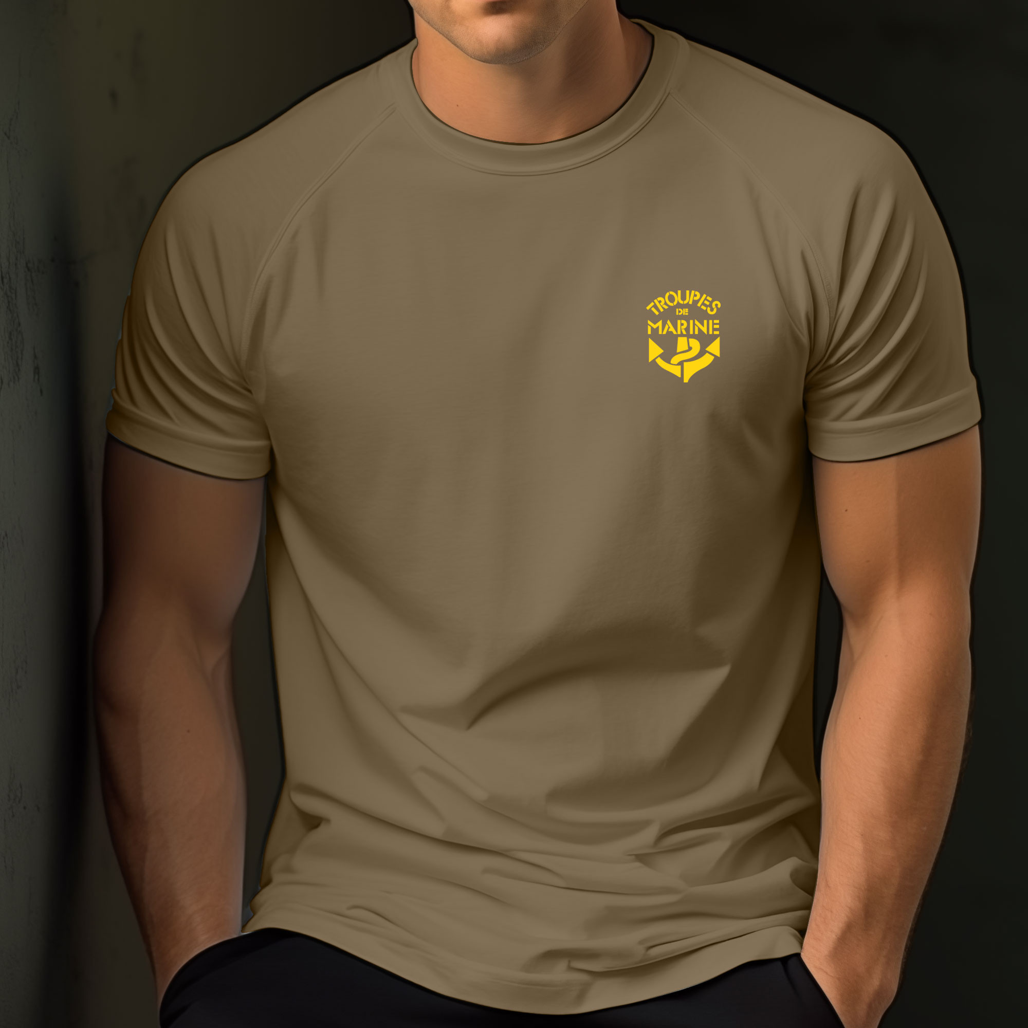 Tshirt coyote Troupes de Marine TDM